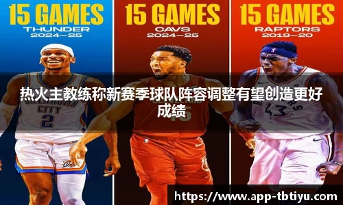 热火主教练称新赛季球队阵容调整有望创造更好成绩